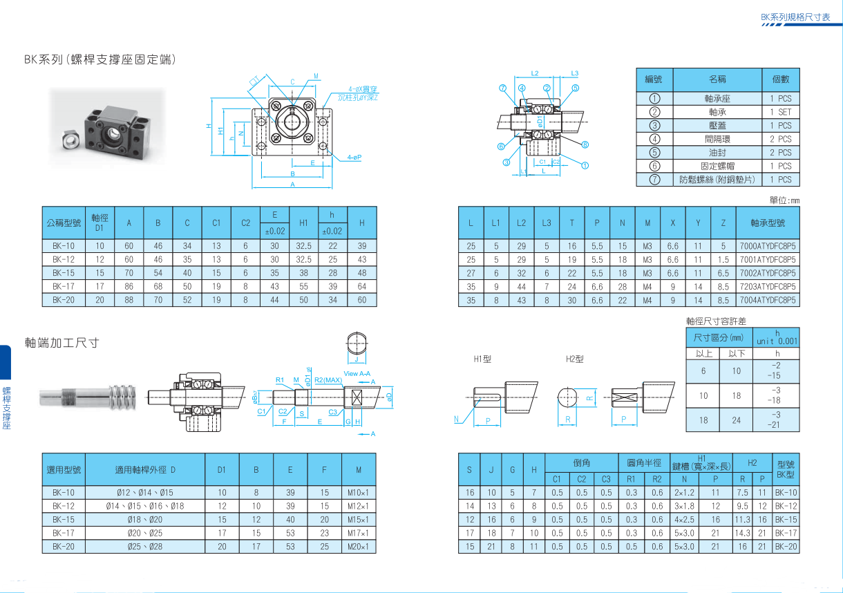 BK40支撐端